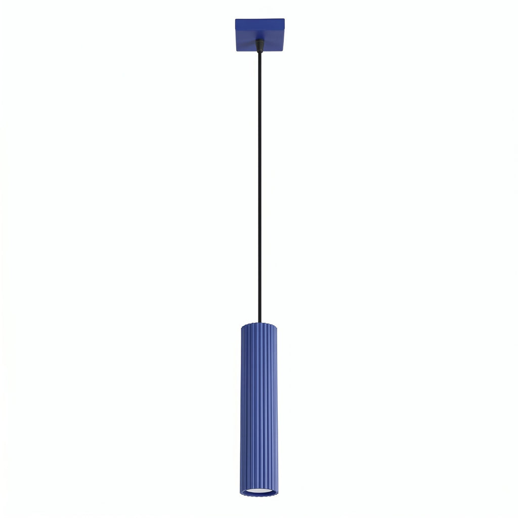 Suspension Karbon 1 lumière aluminium outremer GU10