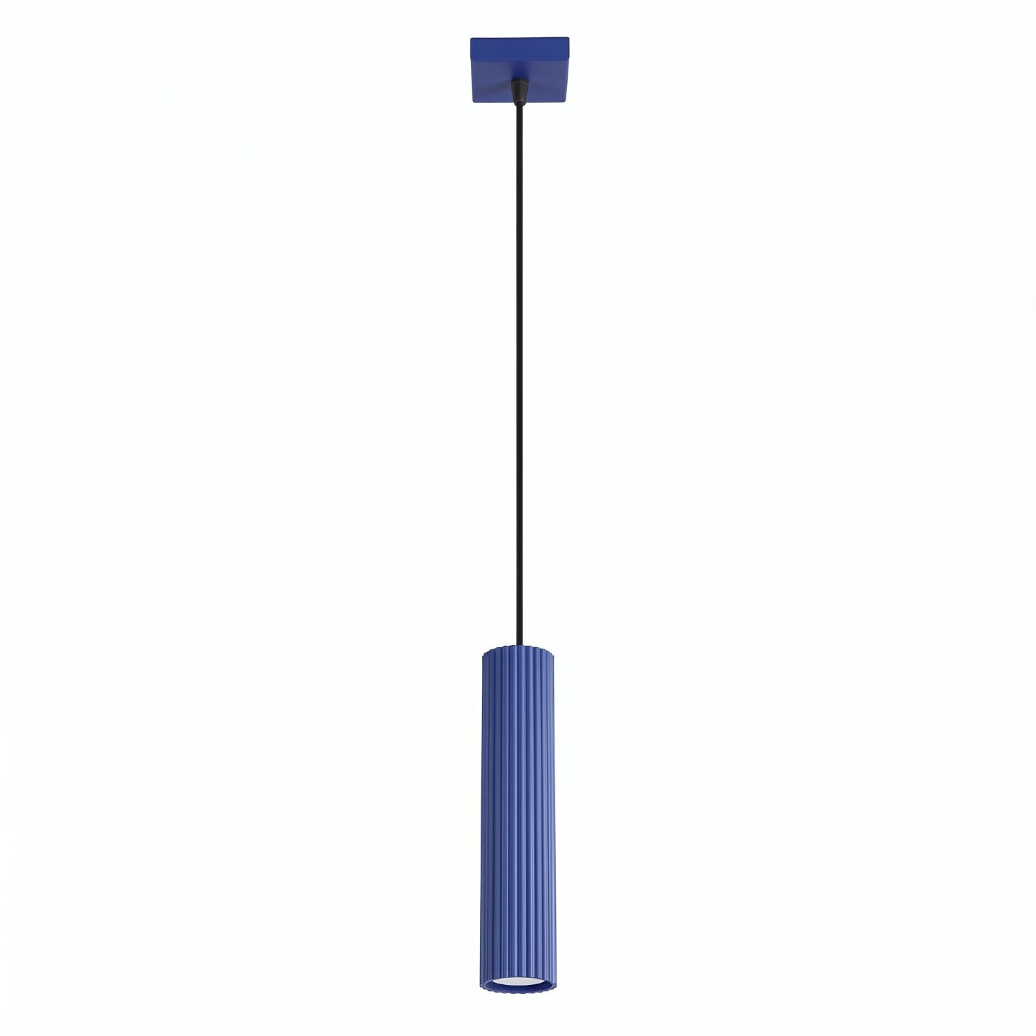 Suspension Karbon 1 lumière aluminium outremer GU10