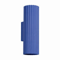 Applique murale Karbon 20 haut et bas aluminium outremer GU10