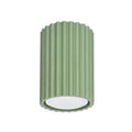 Plafonnier Karbon 10 aluminium vert sauge GU10