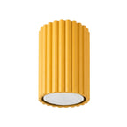 Plafonnier Karbon 10 aluminium jaune GU10
