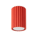 Plafonnier Karbon 10 aluminium rouge GU10