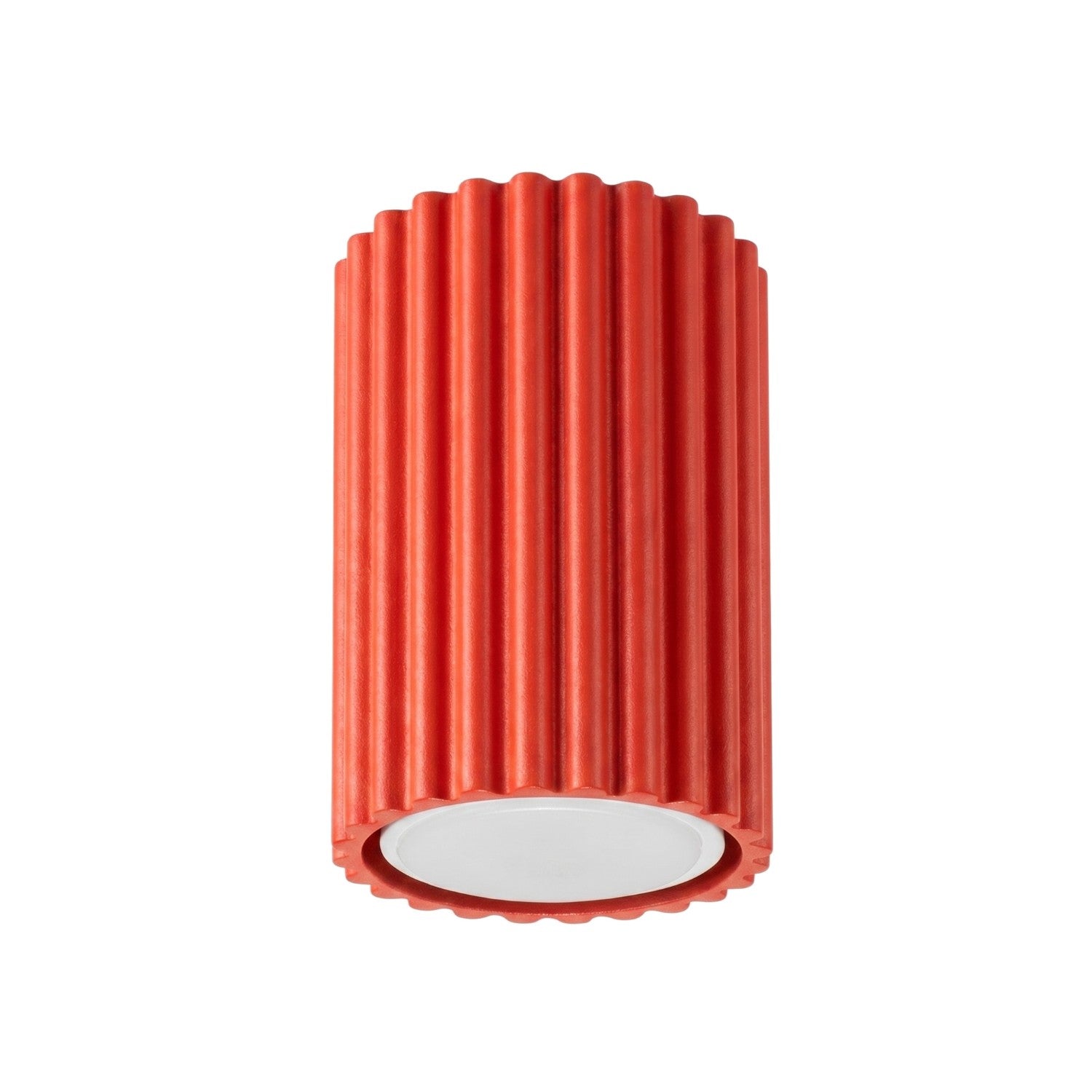 Plafonnier Karbon 10 aluminium rouge GU10