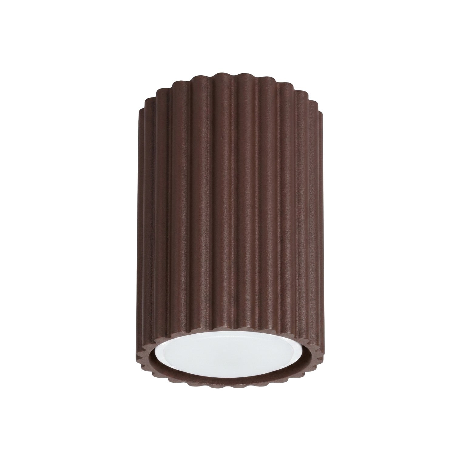 Plafonnier Karbon 10 aluminium brun GU10