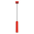 Suspension Karbon 1 lumière aluminium rouge GU10