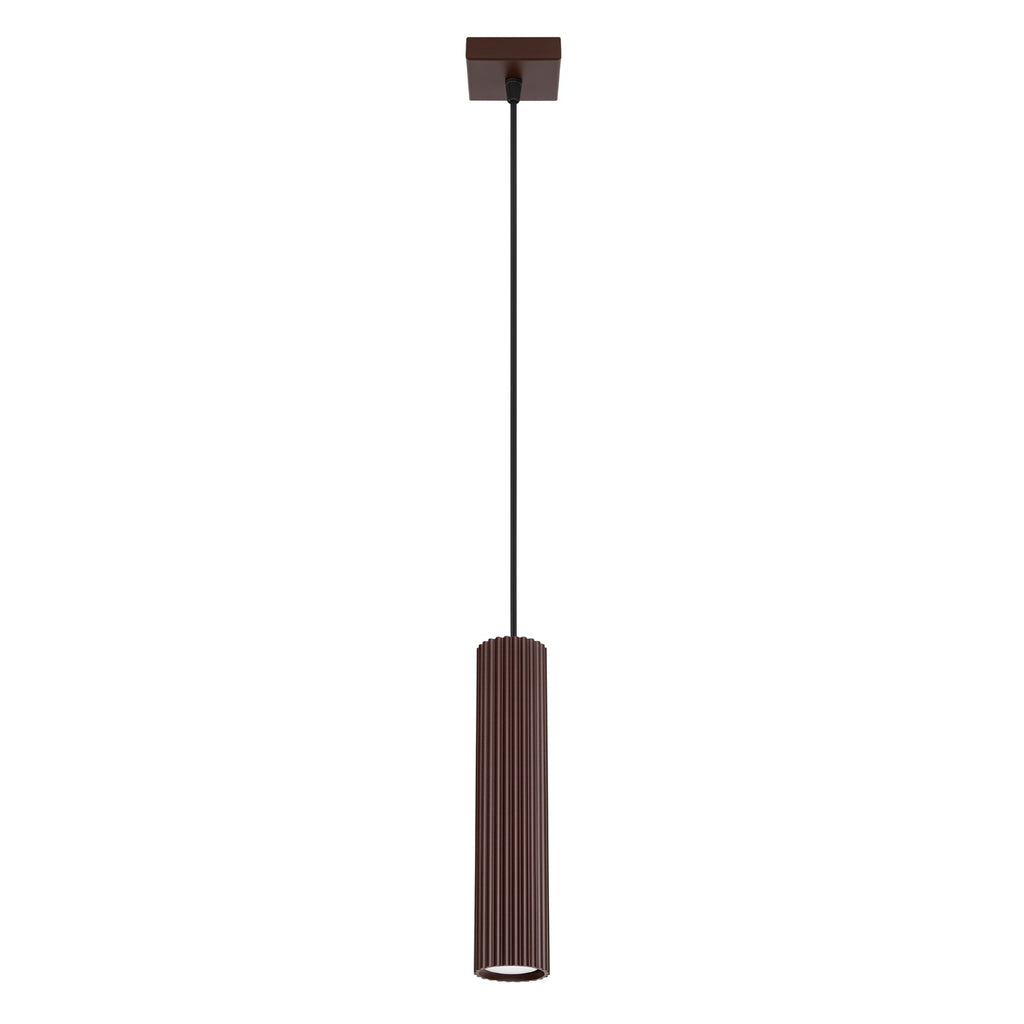 Suspension Karbon 1 lumière aluminium brun GU10