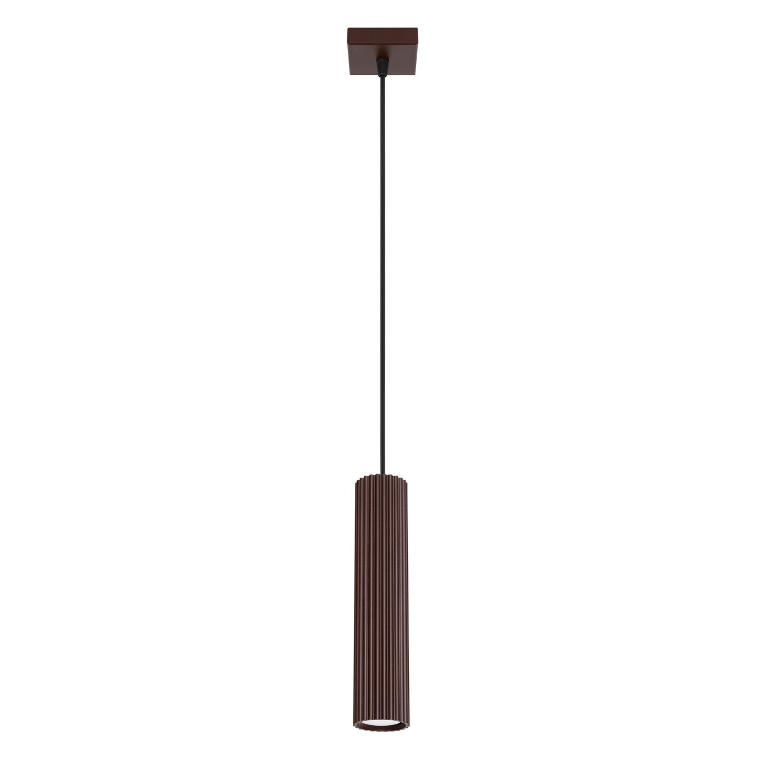 Suspension Karbon 1 lumière aluminium brun GU10