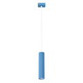Suspension Karbon 1 lumière aluminium bleu clair GU10