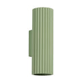 Applique murale Karbon 20 haut et bas aluminium vert sauge GU10