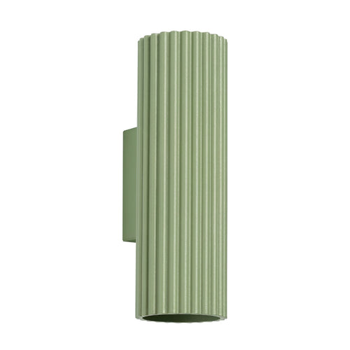 Applique murale Karbon 20 haut et bas aluminium vert sauge GU10