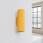 Applique murale Karbon 20 haut et bas aluminium jaune GU10 vue de profil