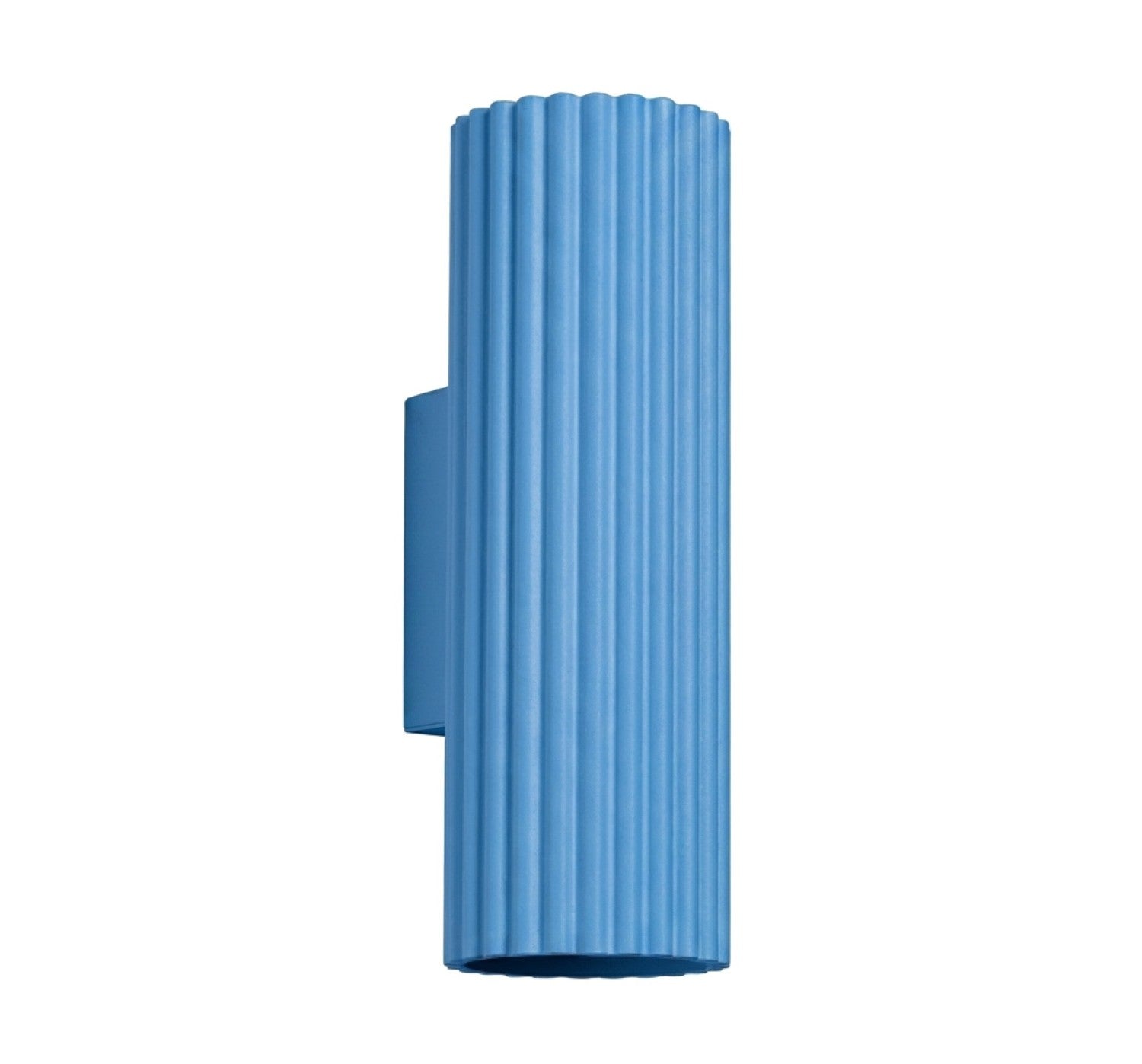 Applique murale Karbon 20 haut et bas aluminium bleu clair GU10