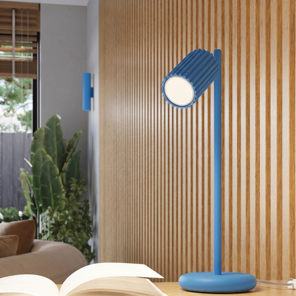 Applique murale Karbon 20 haut et bas aluminium bleu clair GU10 détail