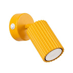 Applique murale Karbon à interrupteur aluminium jaune GU10