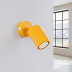 Applique murale Karbon à interrupteur aluminium jaune GU10 vue de profil
