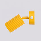 Applique murale Karbon à interrupteur aluminium jaune GU10 tête orientée