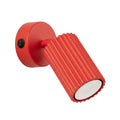 Applique murale Karbon à interrupteur aluminium rouge GU10