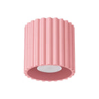 Plafonnier Aura 1 aluminium rose GU10