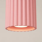 Plafonnier Aura 1 aluminium rose GU10 en situation