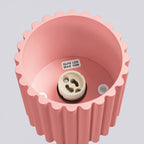 Plafonnier Aura 1 aluminium rose GU10 détail des cannelures