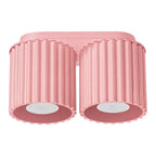 Plafonnier Aura 2 aluminium rose GU10
