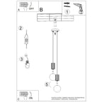 Plafonnier Aura 2 aluminium rose GU10 vue de dessous