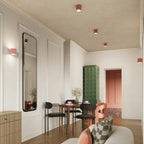 Plafonnier Aura 2 aluminium rose GU10 en situation
