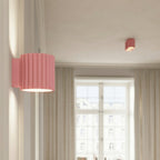 Plafonnier Aura 2 aluminium rose GU10 de face