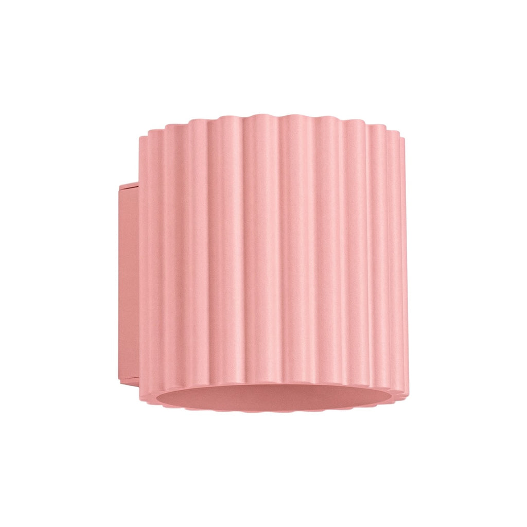 Applique murale Aura aluminium rose G9