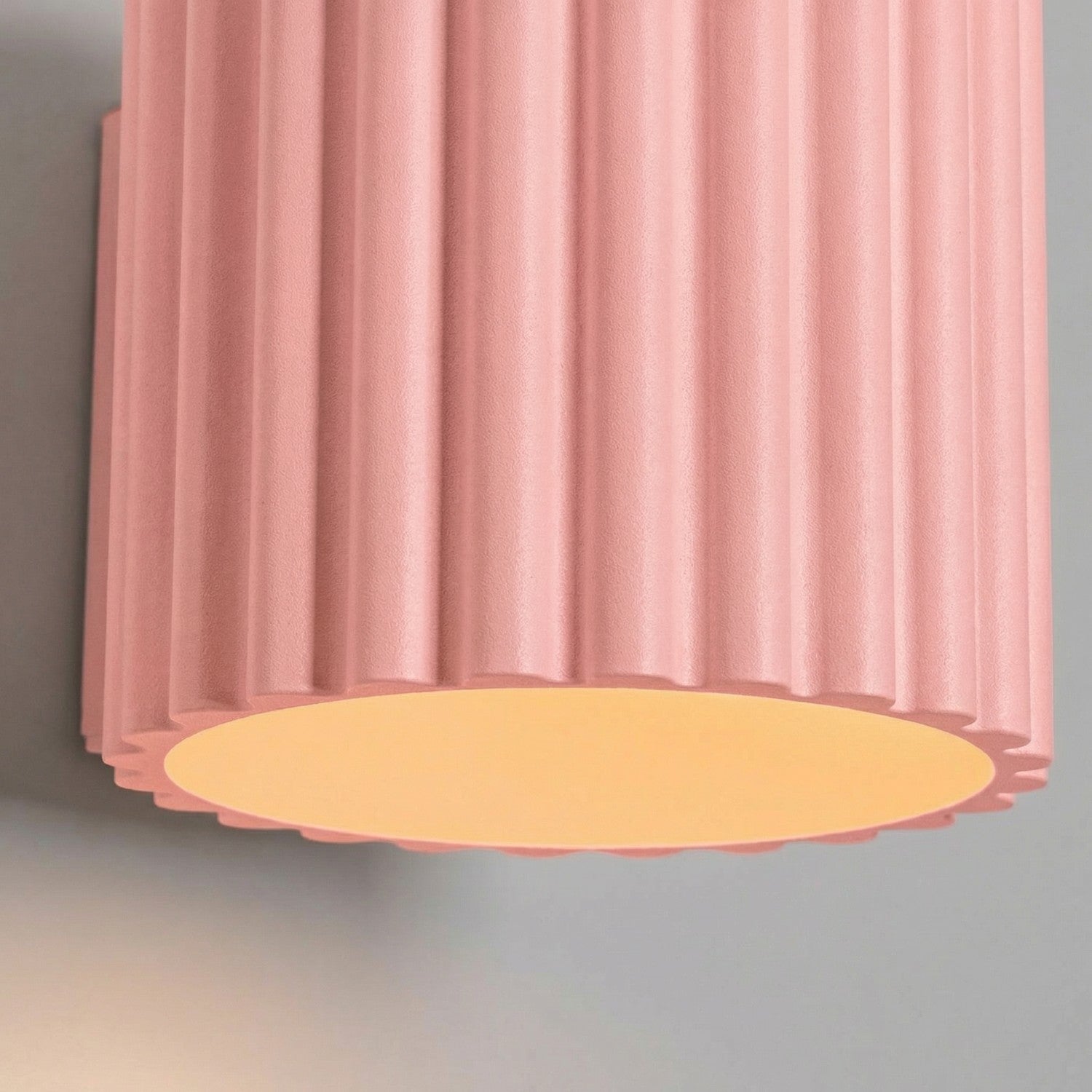Applique murale Aura aluminium rose G9 en situation
