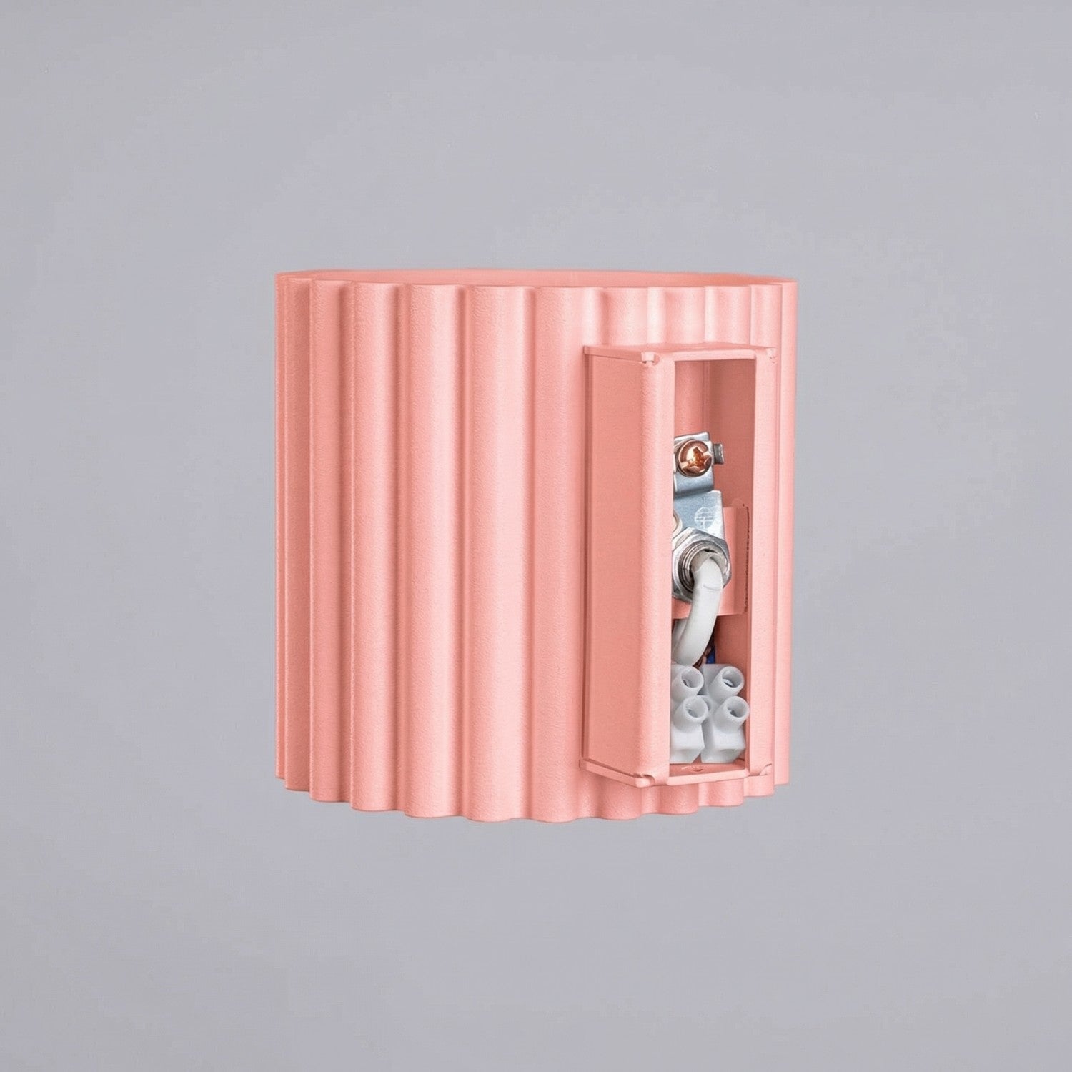 Applique murale Aura aluminium rose G9 ambiance