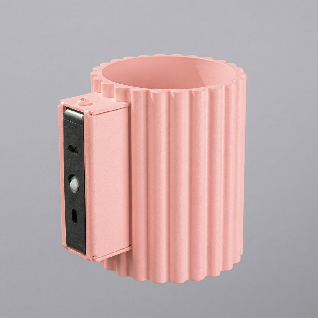 Applique murale Aura aluminium rose G9 vue de dessous