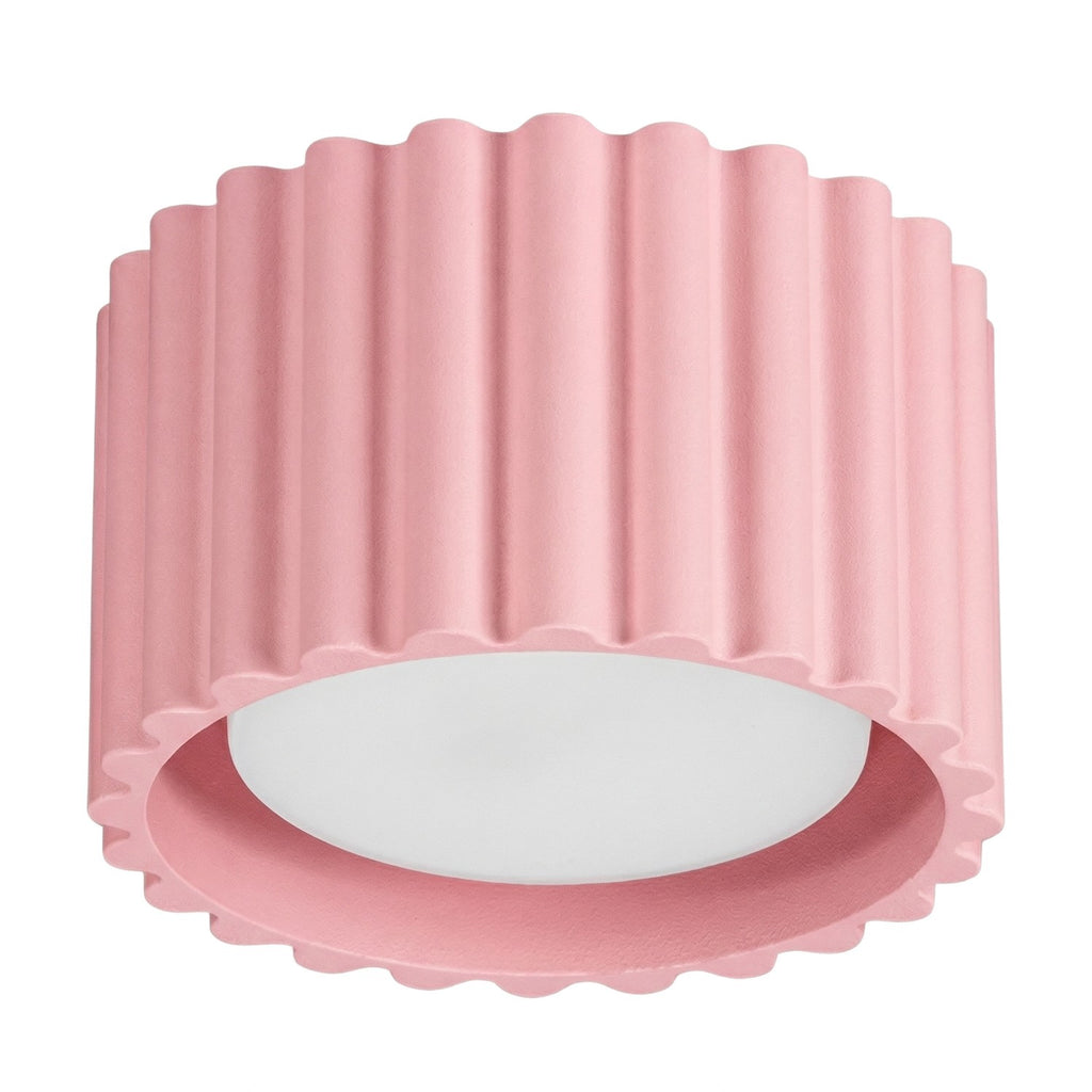 Plafonnier Aura 1 aluminium rose GX53