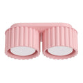 Plafonnier Aura 2 aluminium rose GX53