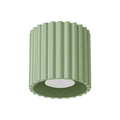 Plafonnier Aura 1 aluminium vert sauge GU10