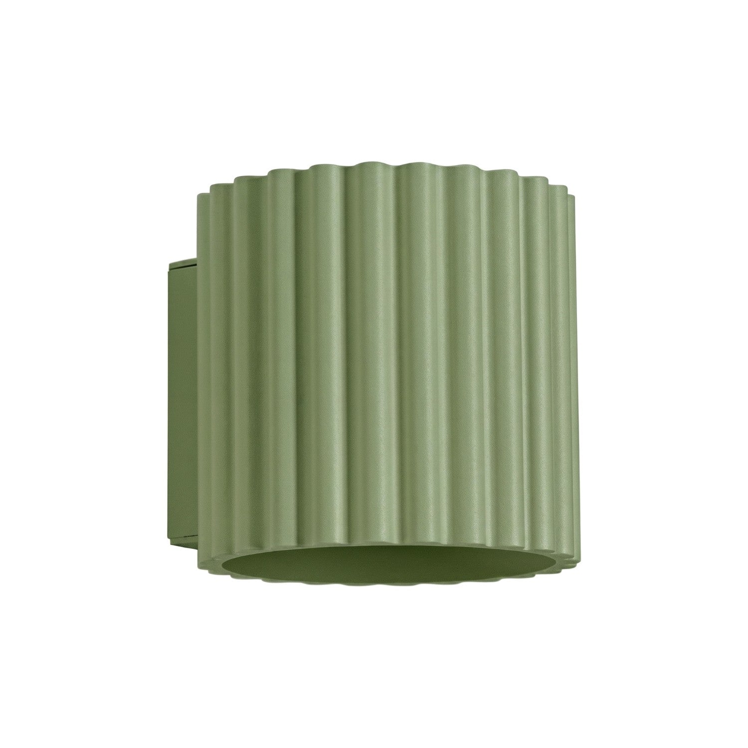 Applique murale Aura aluminium vert sauge G9
