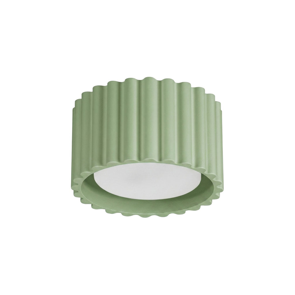 Plafonnier Aura 1 aluminium vert sauge GX53
