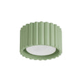 Plafonnier Aura 1 aluminium vert sauge GX53