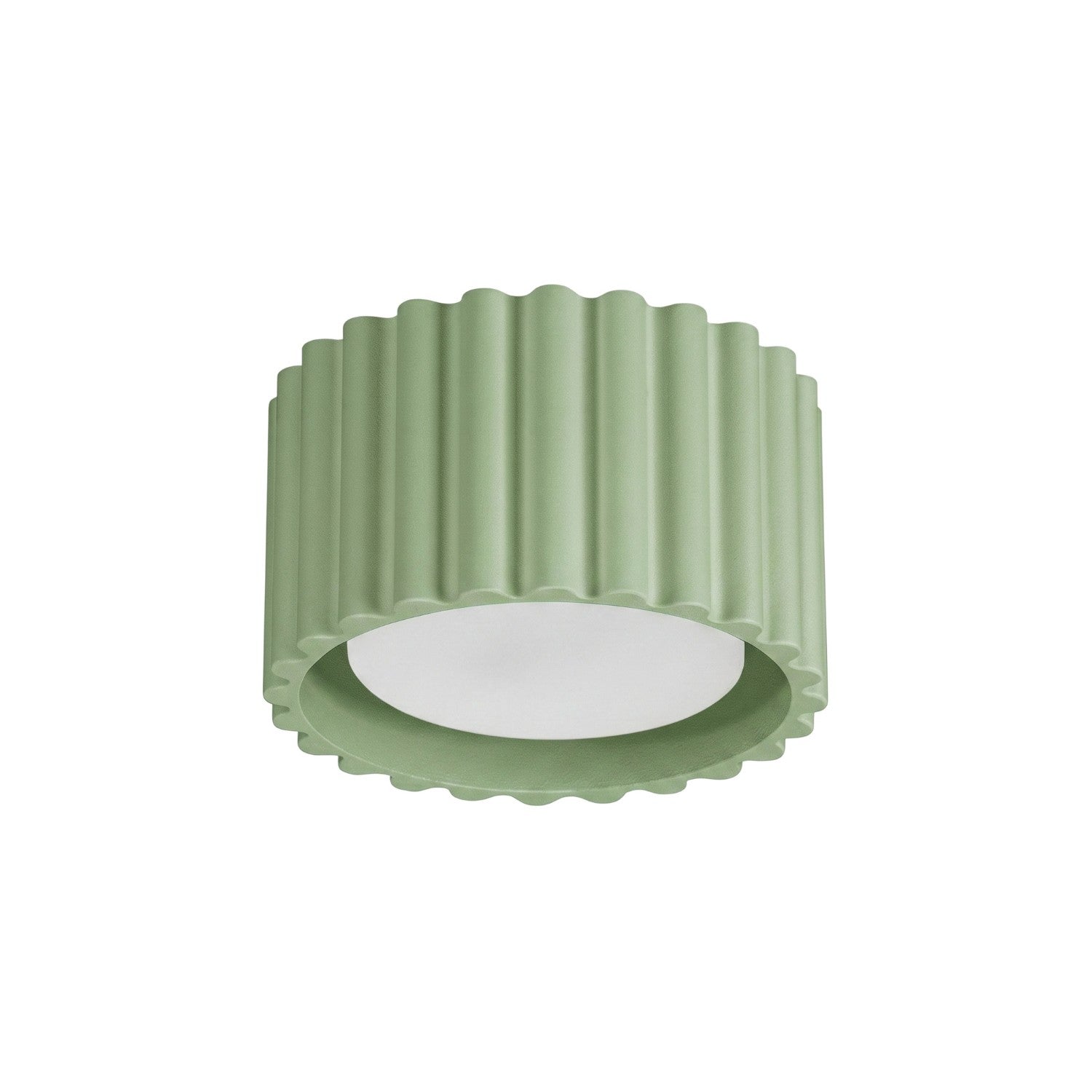Plafonnier Aura 1 aluminium vert sauge GX53