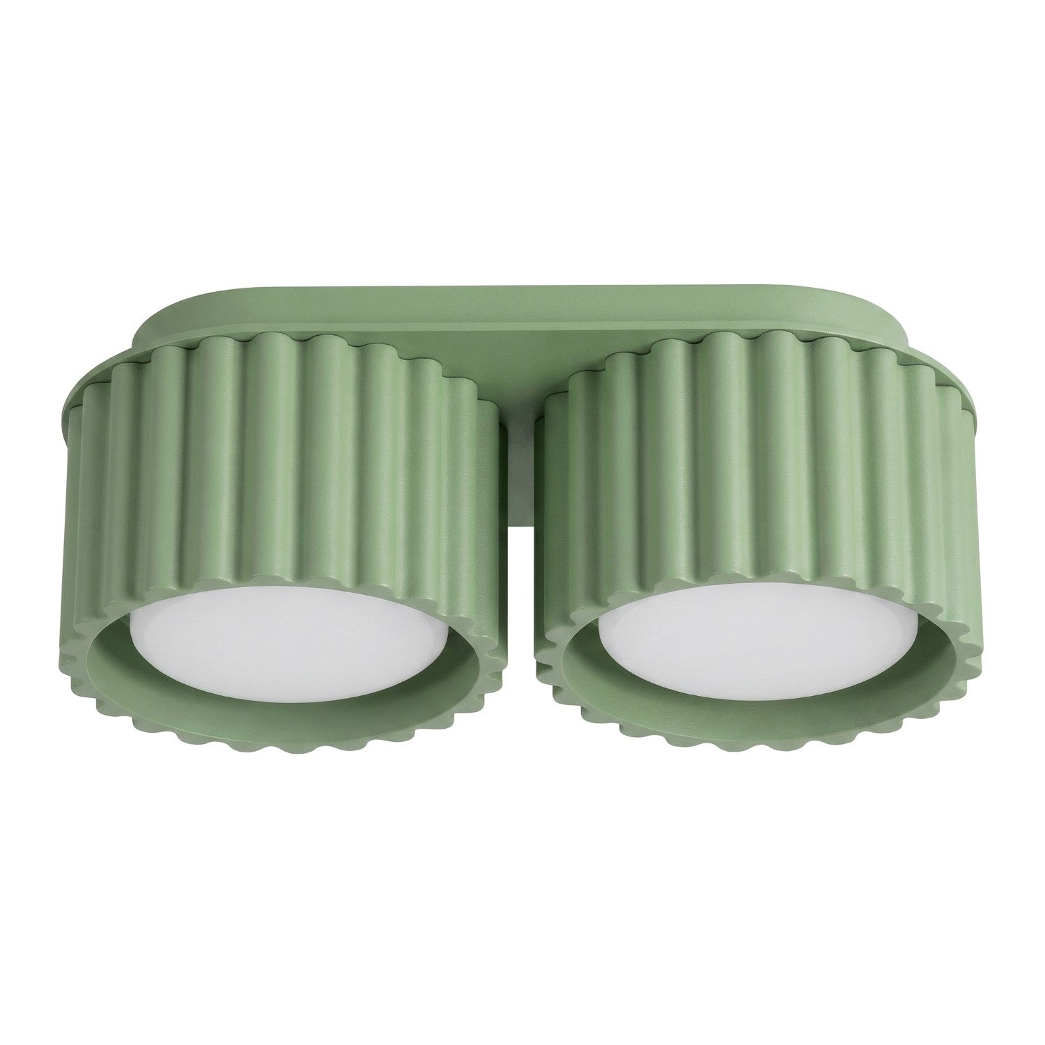 Plafonnier Aura 2 aluminium vert sauge GX53