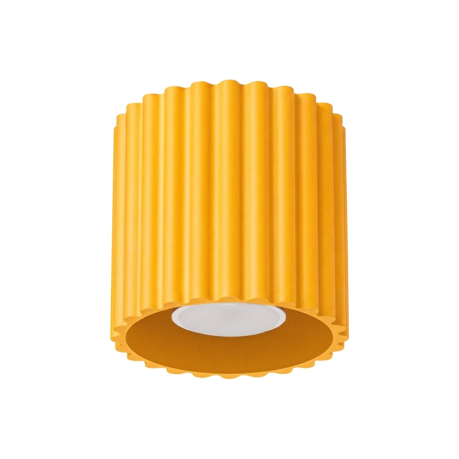 Plafonnier Aura 1 aluminium jaune GU10
