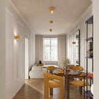 Applique murale Aura aluminium jaune G9 de face