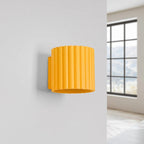 Applique murale Aura aluminium jaune G9 vue de profil