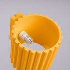 Applique murale Aura aluminium jaune G9 vue rapprochée
