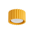Plafonnier Aura 1 aluminium jaune GX53