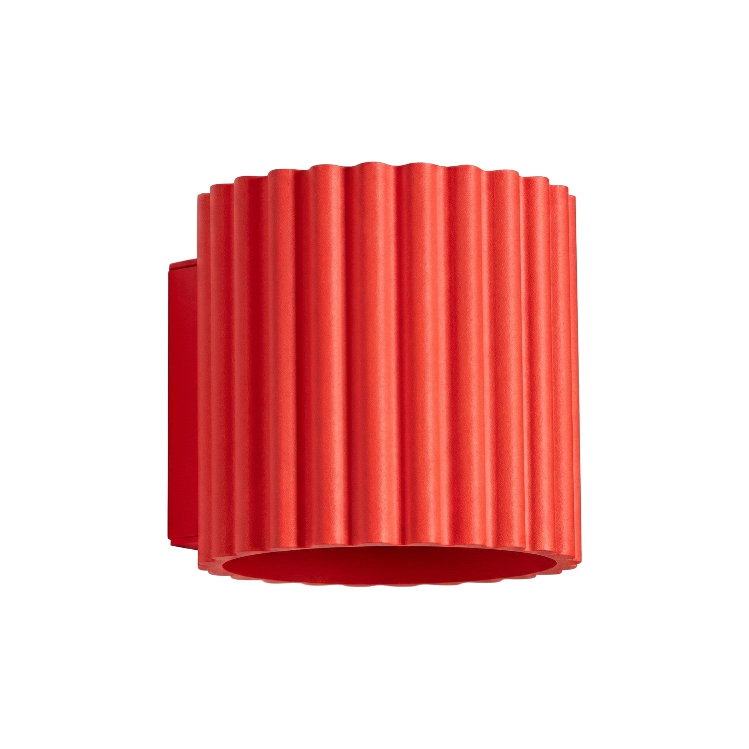 Applique murale Aura aluminium rouge G9