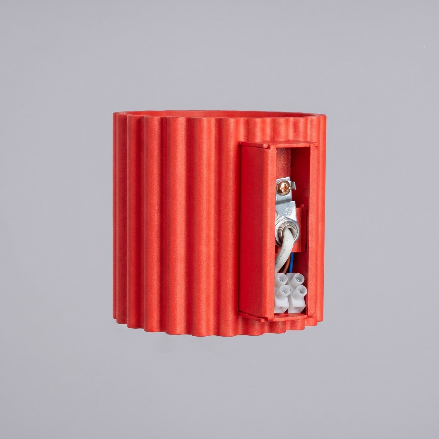 Applique murale Aura aluminium rouge G9 ambiance