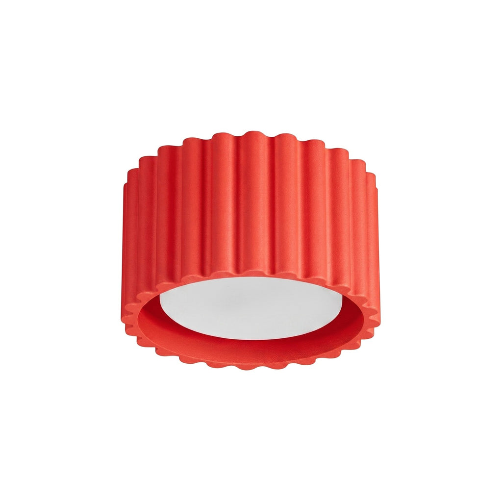 Plafonnier Aura 1 aluminium rouge GX53