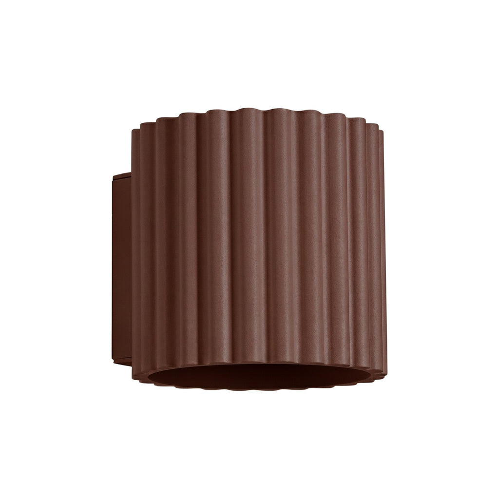 Applique murale Aura aluminium brun G9
