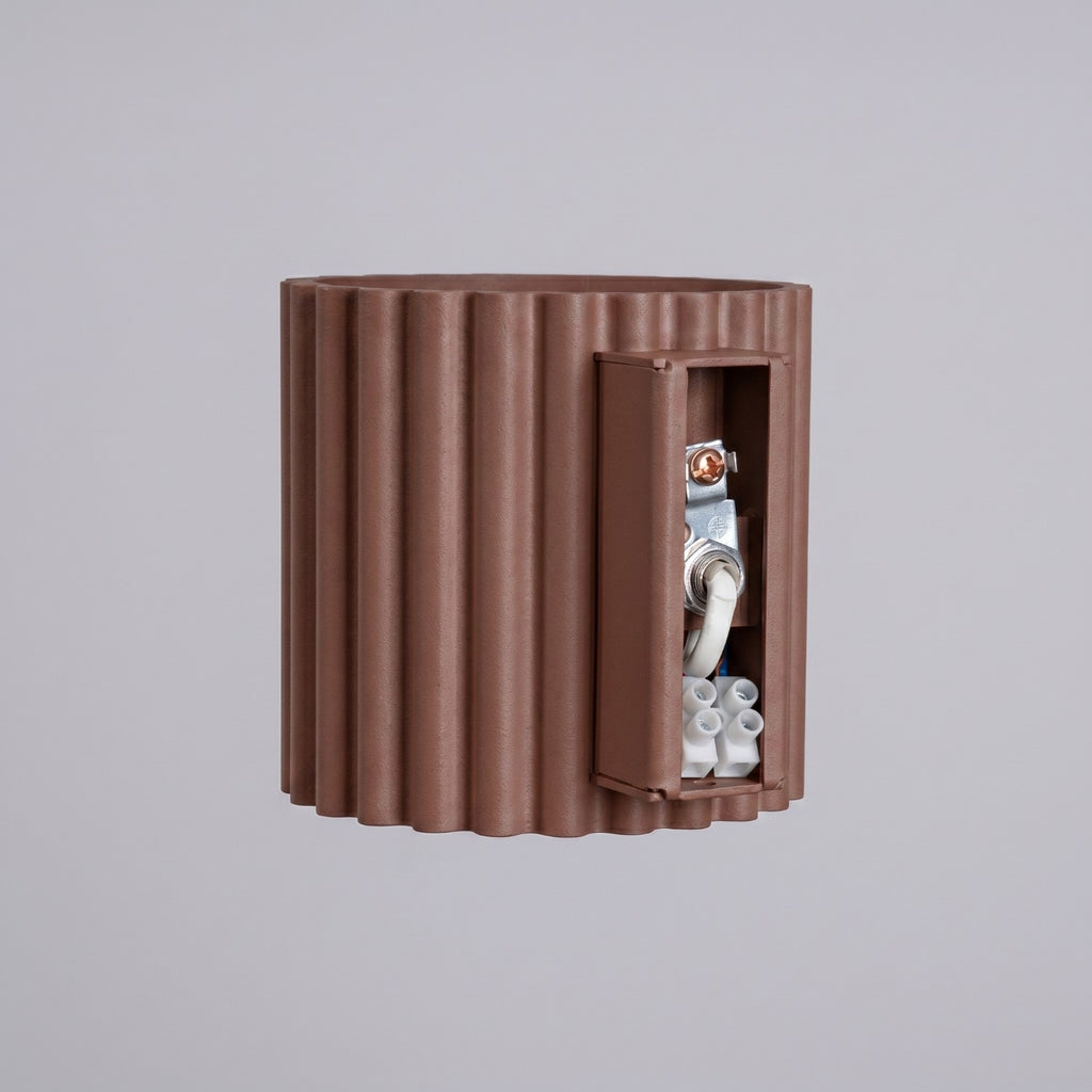 Applique murale Aura aluminium brun G9 ambiance